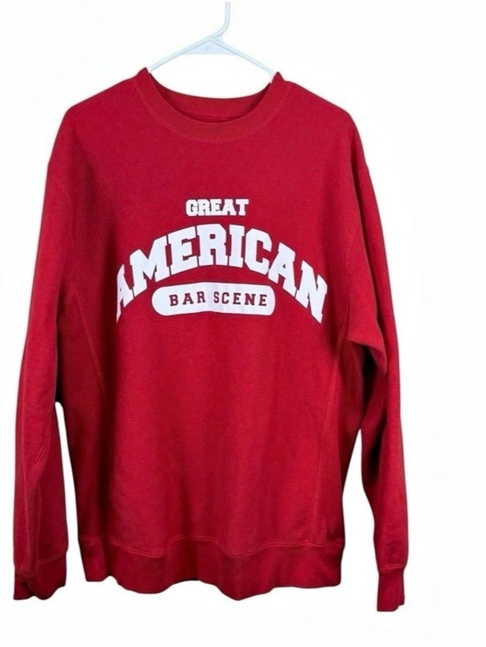 ZACK BRYAN American Bar Scene sweatshirt Graphic Sweatshirt in Red Size XL